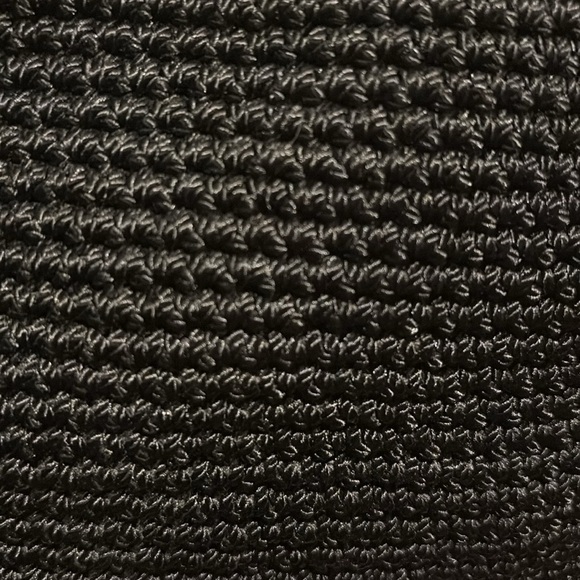 The SAK  shoulder bag  Small  crochet Black   nylon lining  exterior pocket NWOT - Picture 6 of 17